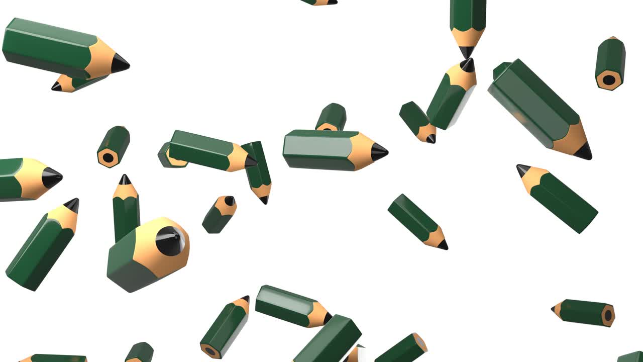 lápices sobre un fondo blanco.