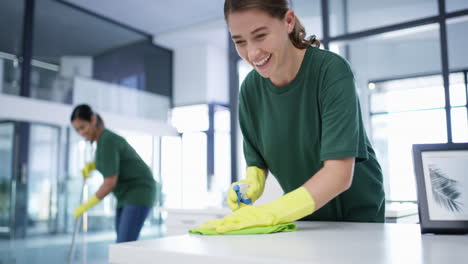 a-young-woman-cleaning-an-office-space