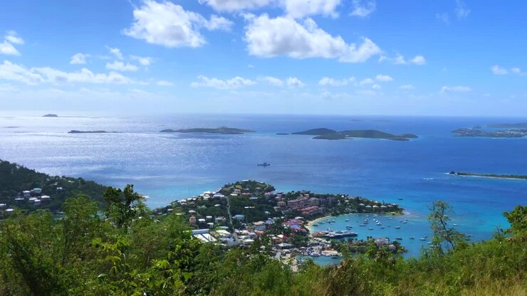 Timelapse in movimento su Cruz Bay a St. John