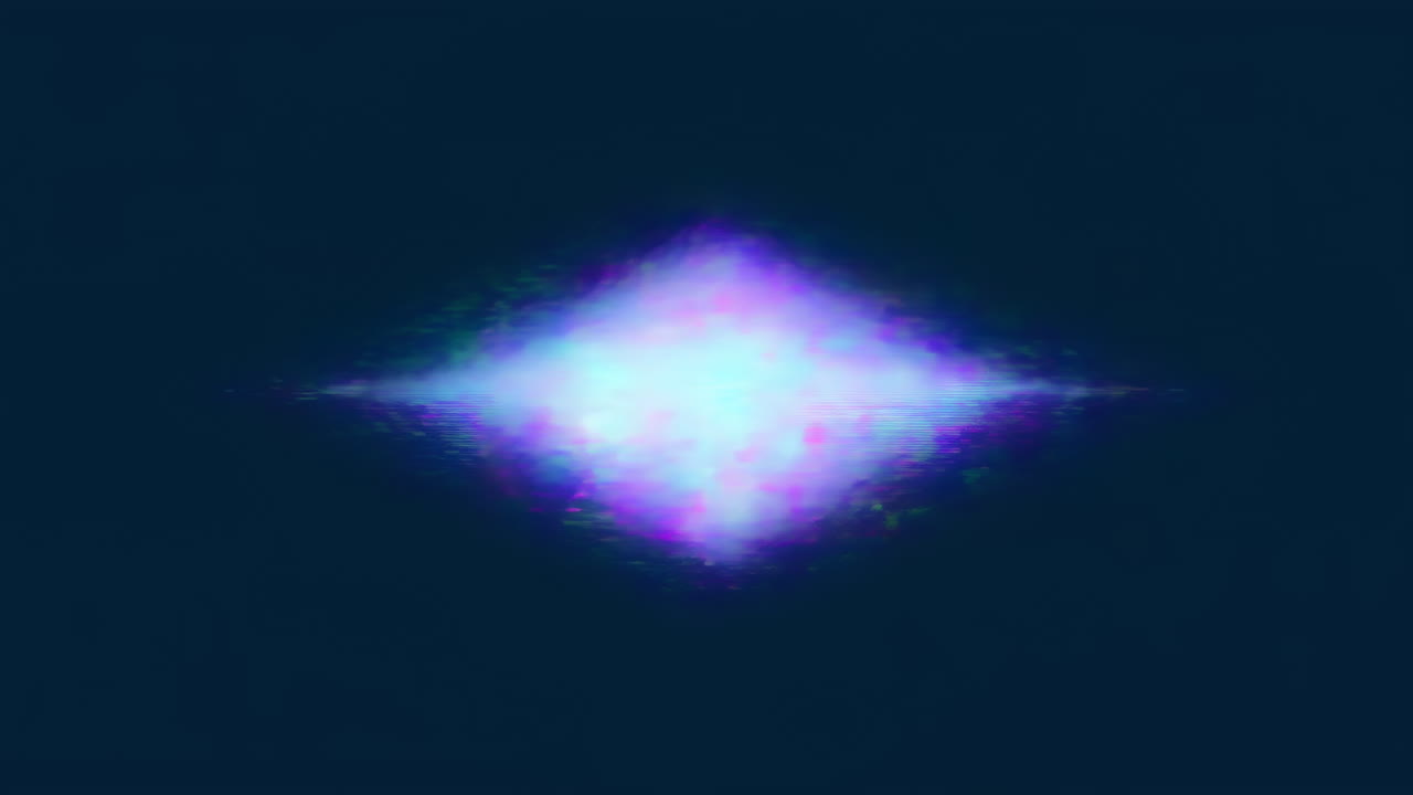 Abstract Glitch Diamond Shape Pulsing Light Effect