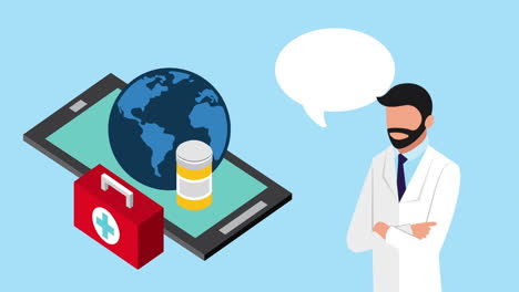 acceso global a la atención médica a través de teléfonos móviles