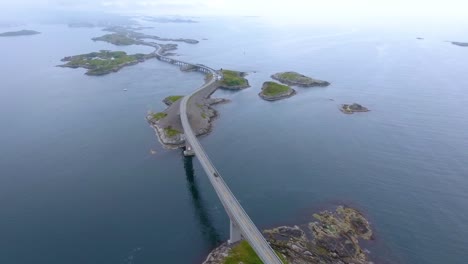 atlantic ocean road aerial footage norway