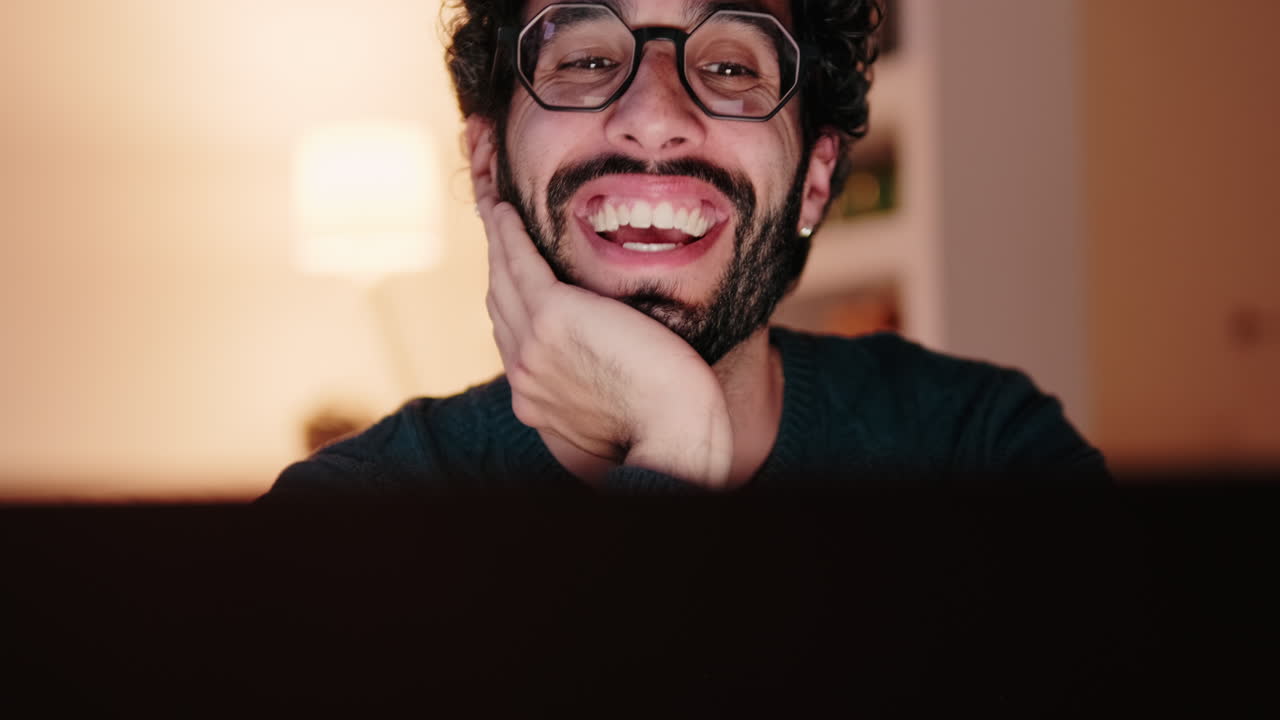 Gay Couple at Home, Working Remotely