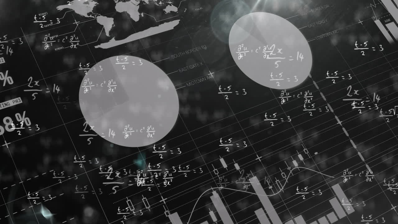 animación de ecuaciones matemáticas sobre el procesamiento de datos