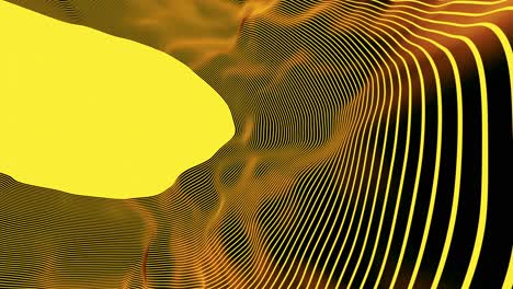abstract 3d wave pattern in yellow and black