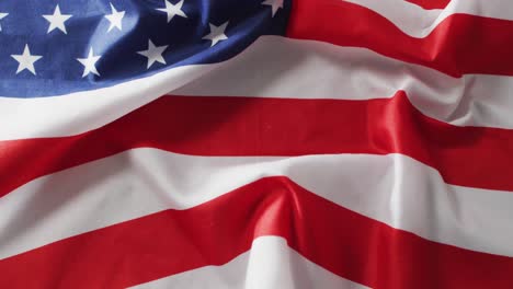Nahaufnahme-Einer-Zerknitterten-Amerikanischen-Flagge-Mit-Sternen-Und-Streifen