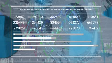 Animación-Del-Procesamiento-De-Datos-Digitales-Sobre-Fondo-Gris