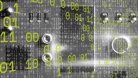 Animation-of-data-processing-over-computer-circuit-board