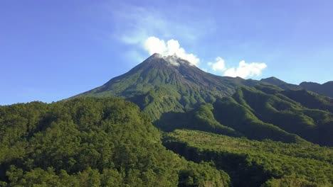 Merapi Mountain Volcano Drone Indonesia