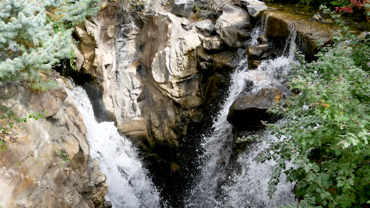 Strems converging to form a waterfall