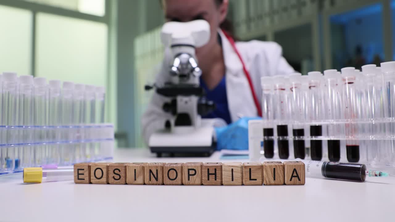 Medical Laboratory Work on Eosinophilia Blood Test