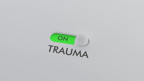encendido el interruptor de trauma