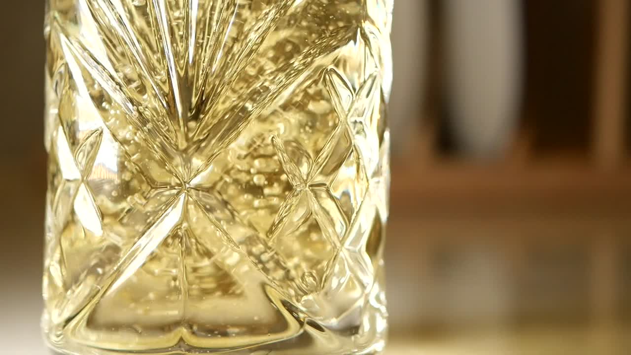 Champagne in a Cut Glass