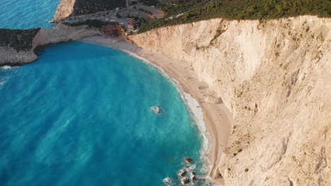 stunning porto katsiki beach in the ionian island of lefkada in greece