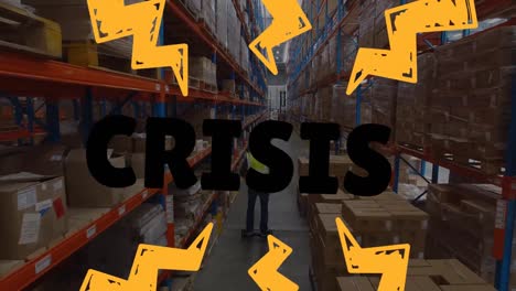 Animation-of-crisis-and-flashes-over-warehouse
