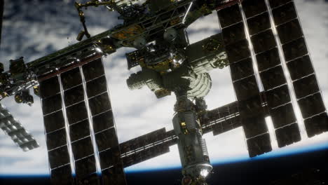 International-Space-Station-over-the-planet-Elements-furnished-by-NASA