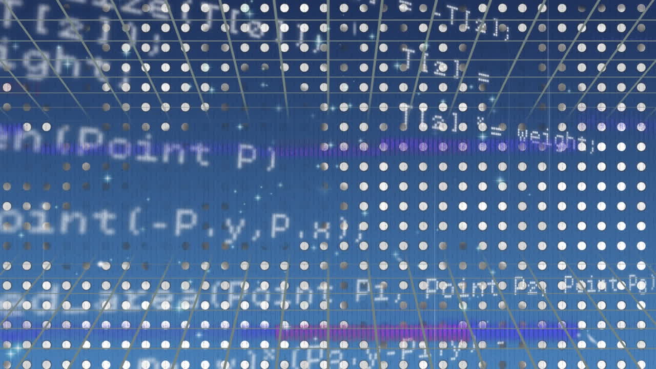 Animation of financial data processing with financial data processing binary coding