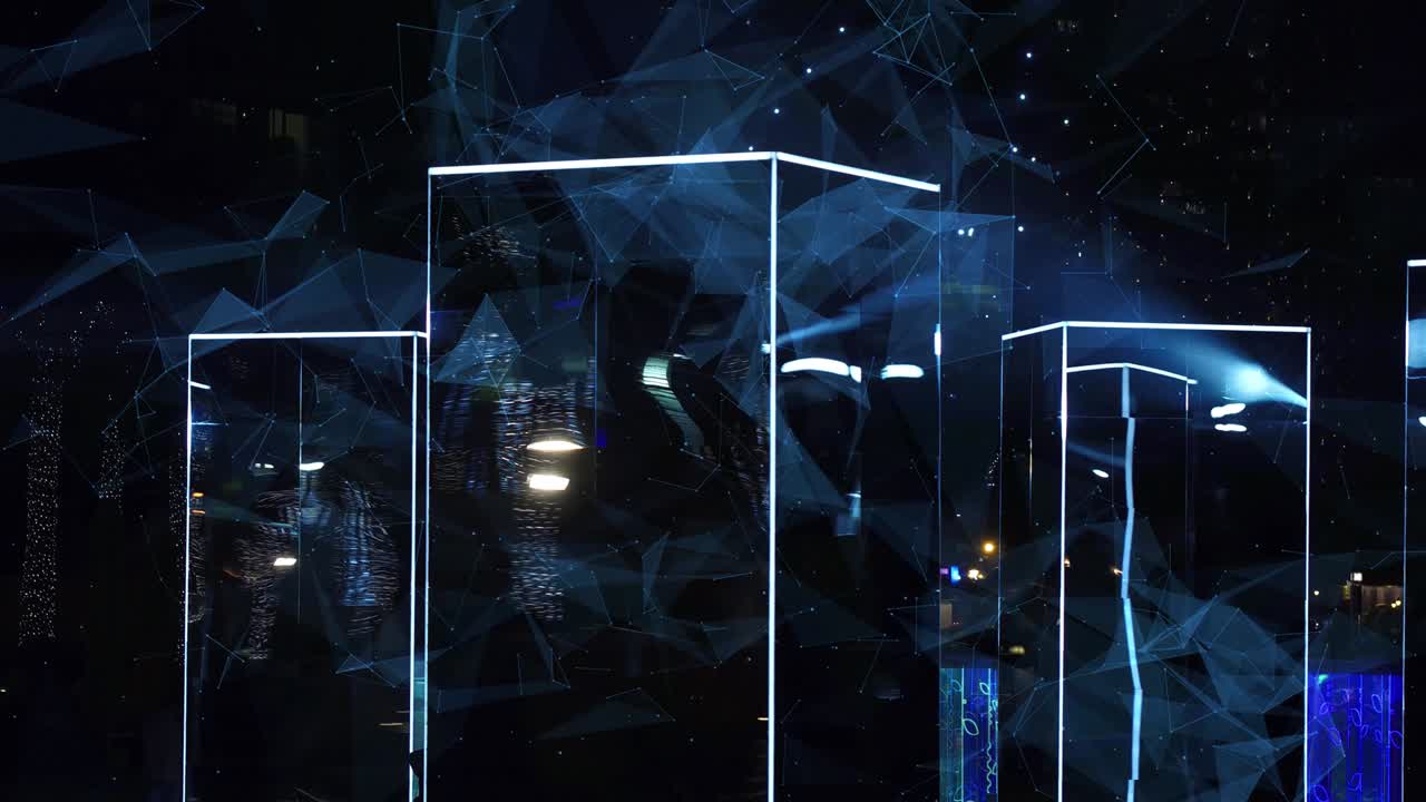 animación de reflexión de abstracción de galaxia, brillante galaxia vista cósmica abstracta del universo.