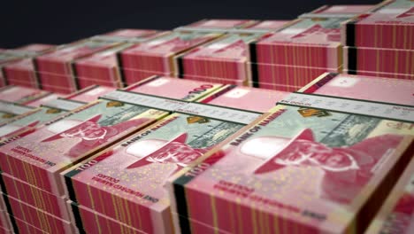 dólar de namibia dinero billete paquete de crecimiento en el bucle