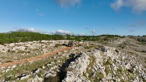 off-road adventure in mountainous terrain