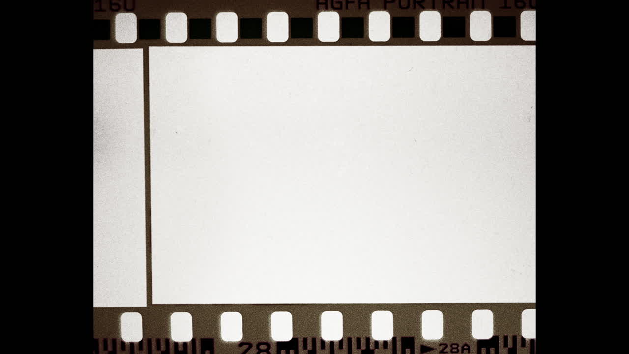 marco de película en blanco