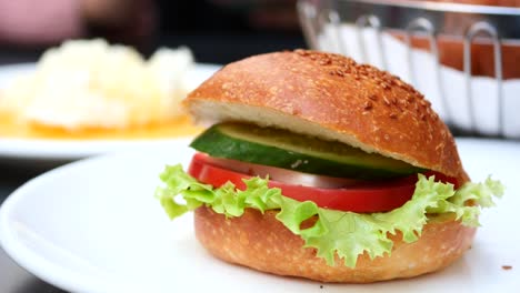 delicious vegetarian sandwich