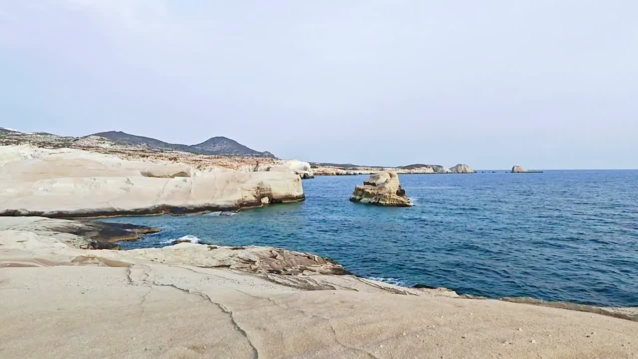 Sarakiniko is the lunar landscape of Greece