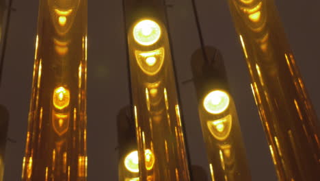 illumination of brown glass tube lamps