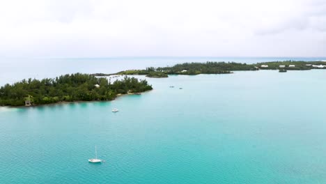 aerial view of turquoise water