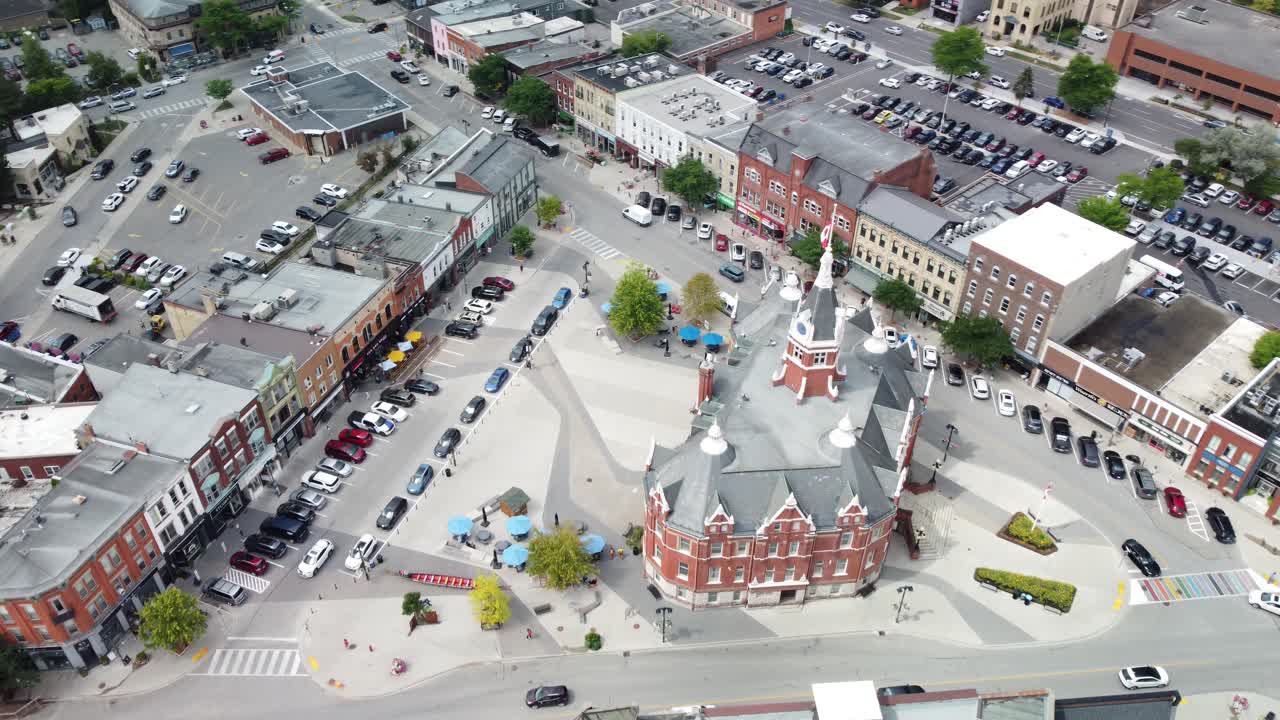 Idyllic footage of the quaint town in Ontario called Stratford