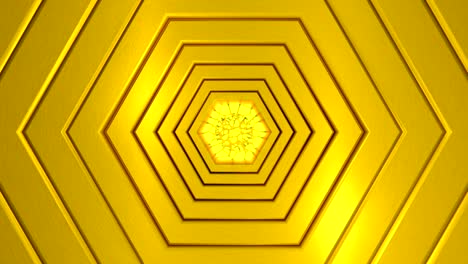 animación 3d de fondo dorado abstracto en bucle