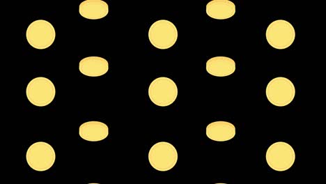 Animated Background With Money Falling Down.