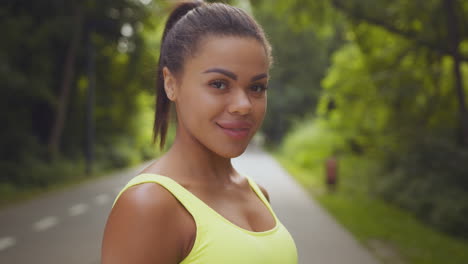 woman in a park