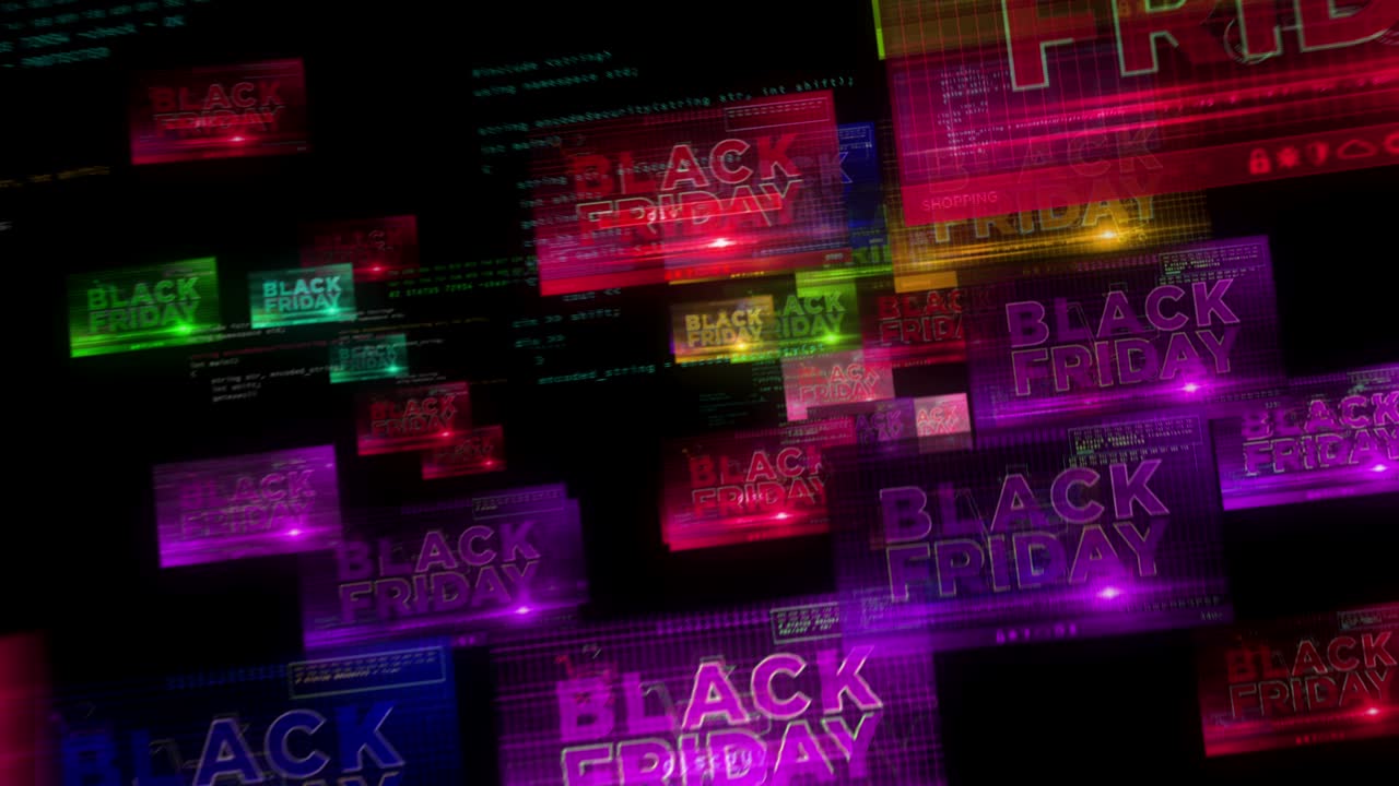 스크린 루프에서 블랙 프라이데이 방송