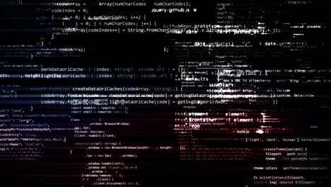 el código abstracto se mueve en el espacio virtual. en bucle