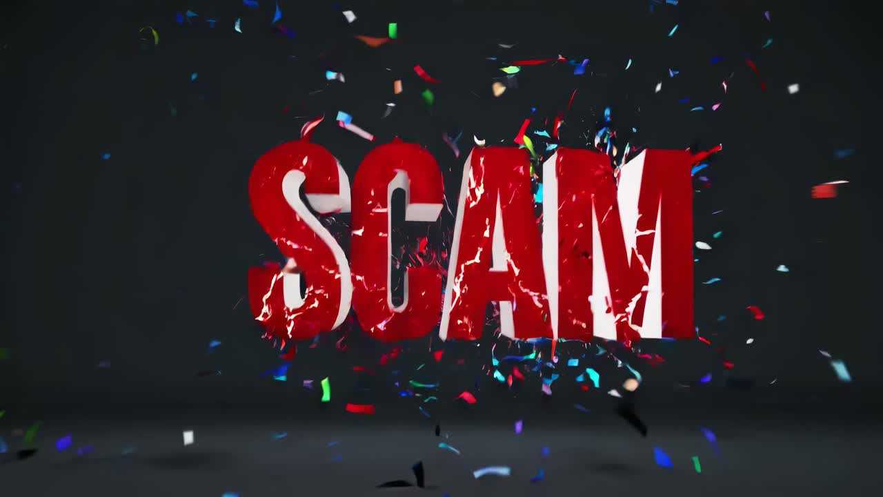 Scam Alert - Exploding Confetti