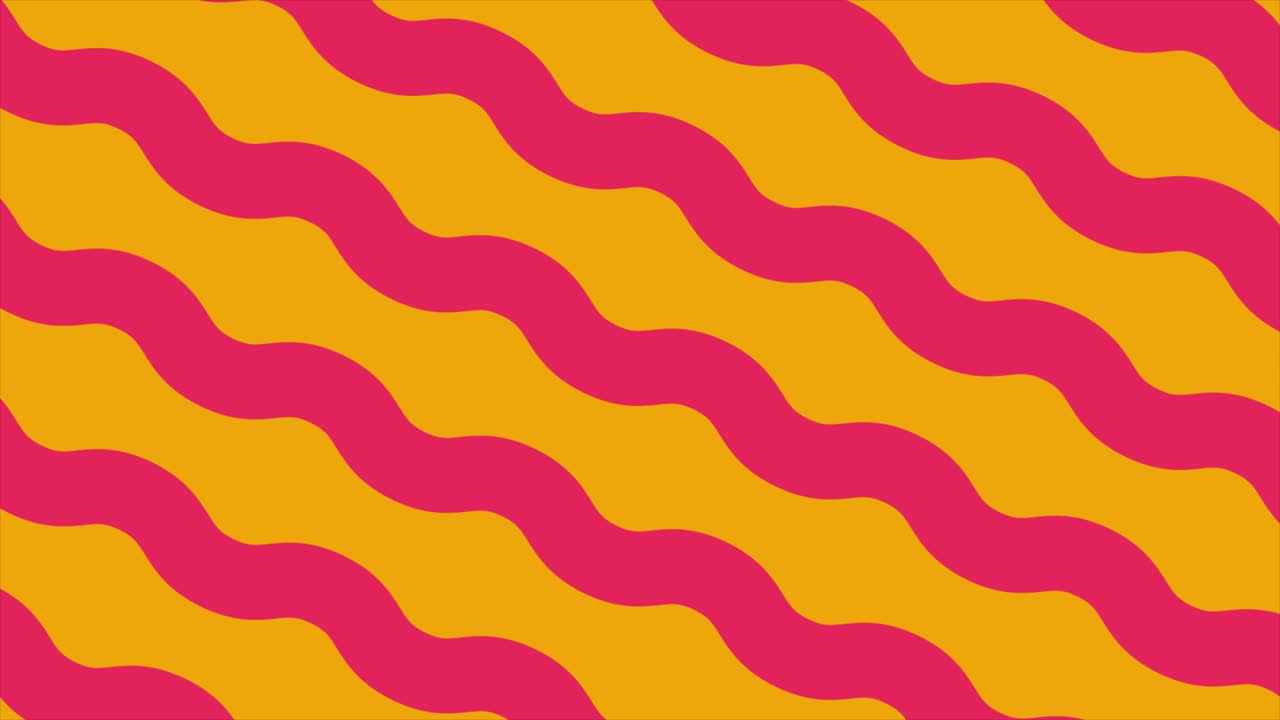 Vibrant Pink and Orange Wavy Diagonal Stripes Background