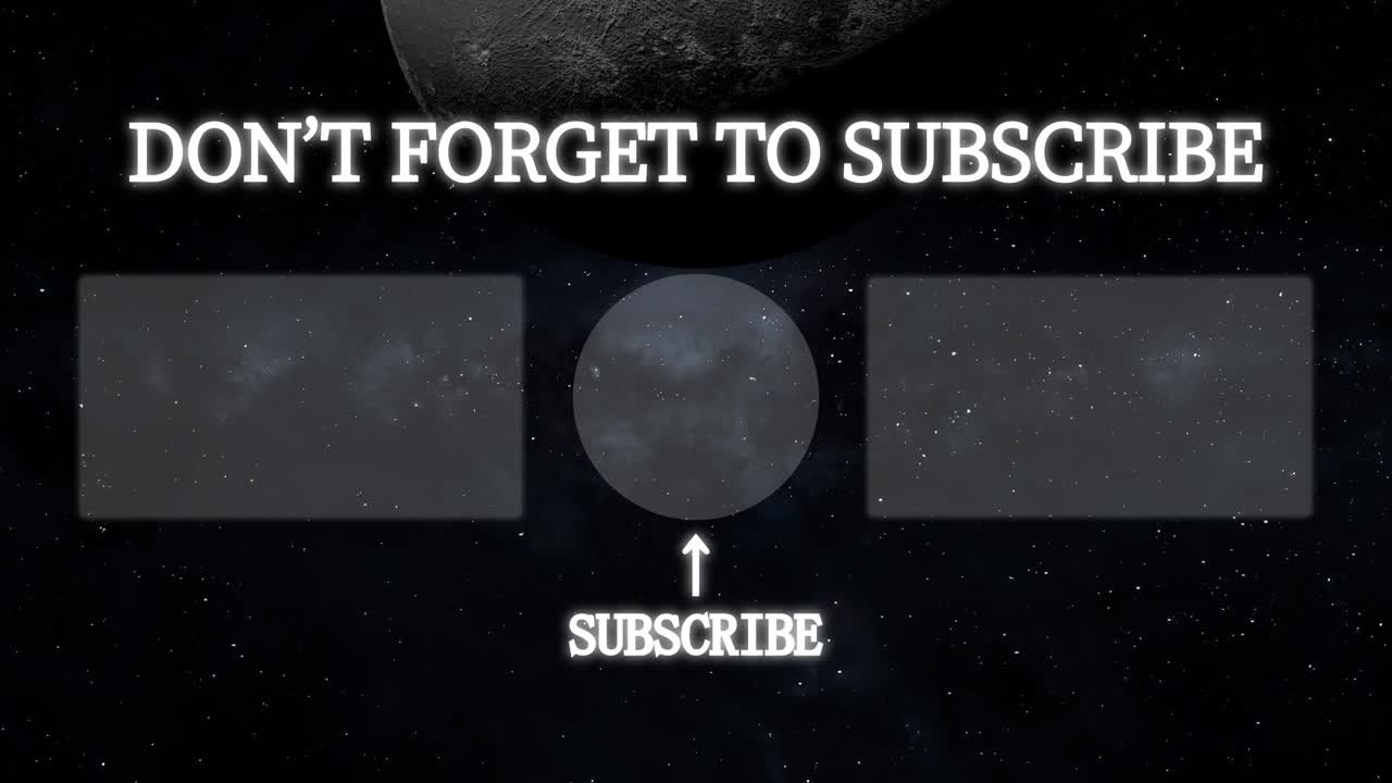 la luna espacio de la tarjeta de finalización pantalla de finalización gráficos de movimiento