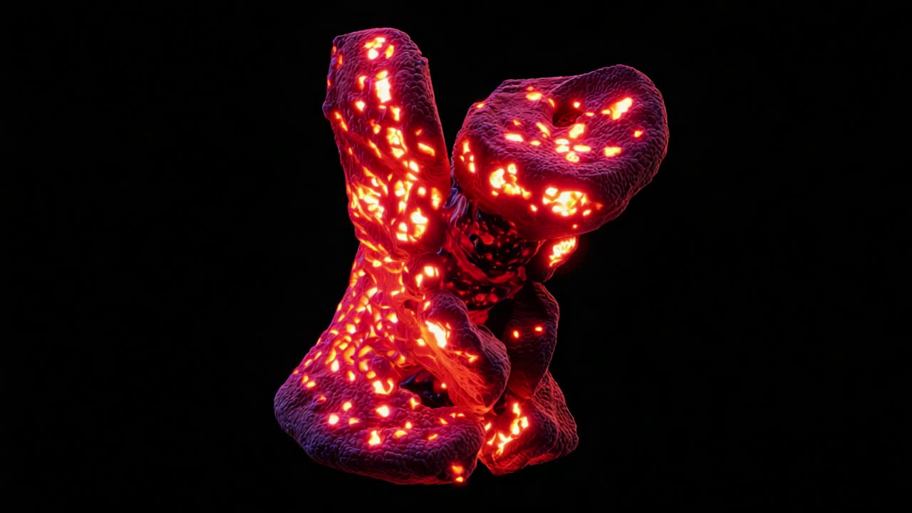 A Stunning Visualization of Ignited Rock Formation: Discover the Intricate Details and Fiery Patterns in This Captivating Video Series of Geothermal Activity and Lava Flow