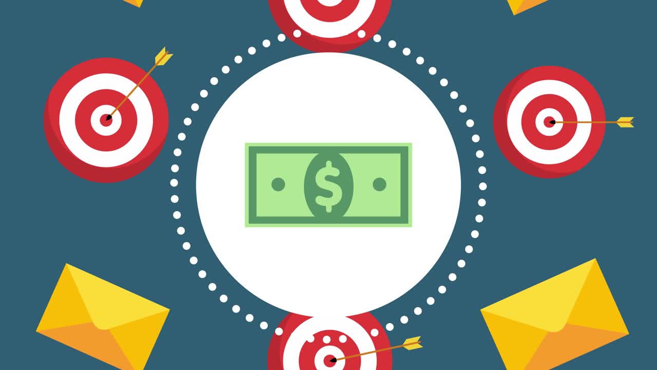 이메일 마케팅 애니메이션 개념