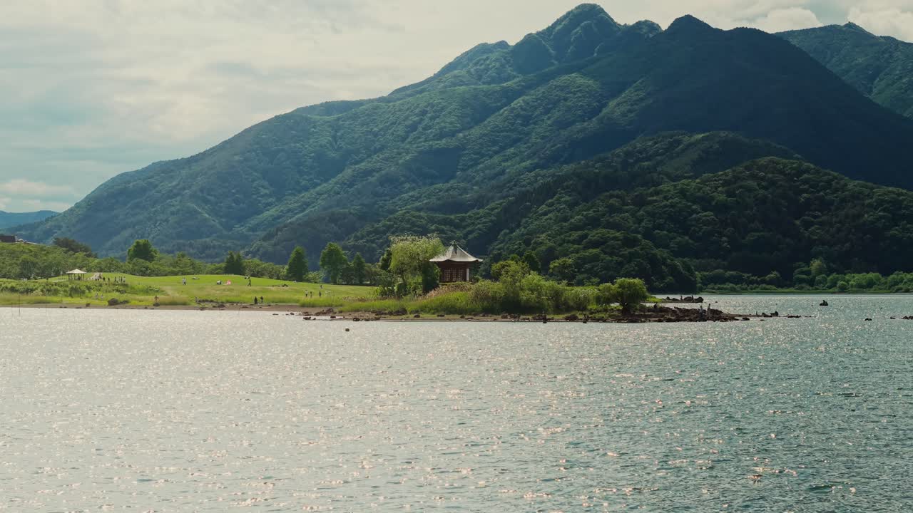 Scenic Lake View with Mountains