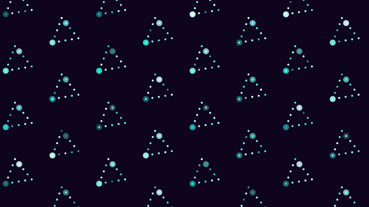 patrón de triángulos futuristas digitales con destellos de arco iris en gradiente negro