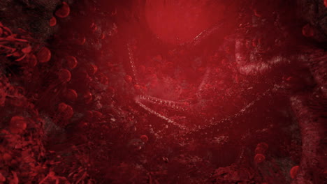 red alien cave