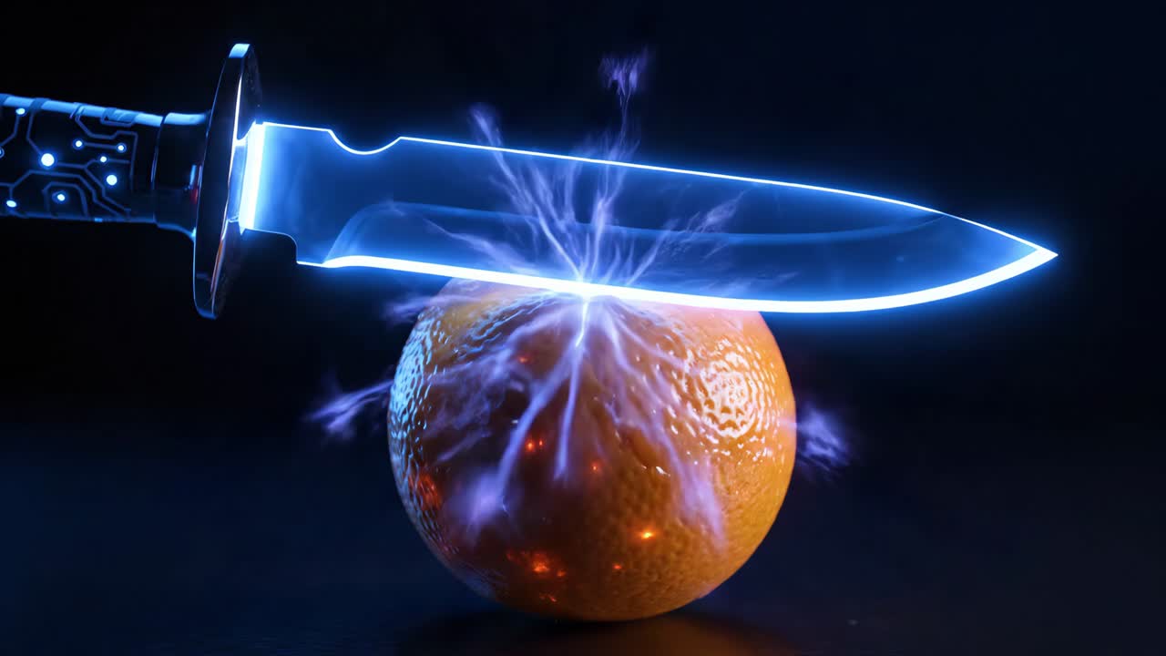 Electrical Knife Slices Orange