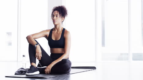 an attractive and athletic young woman working out