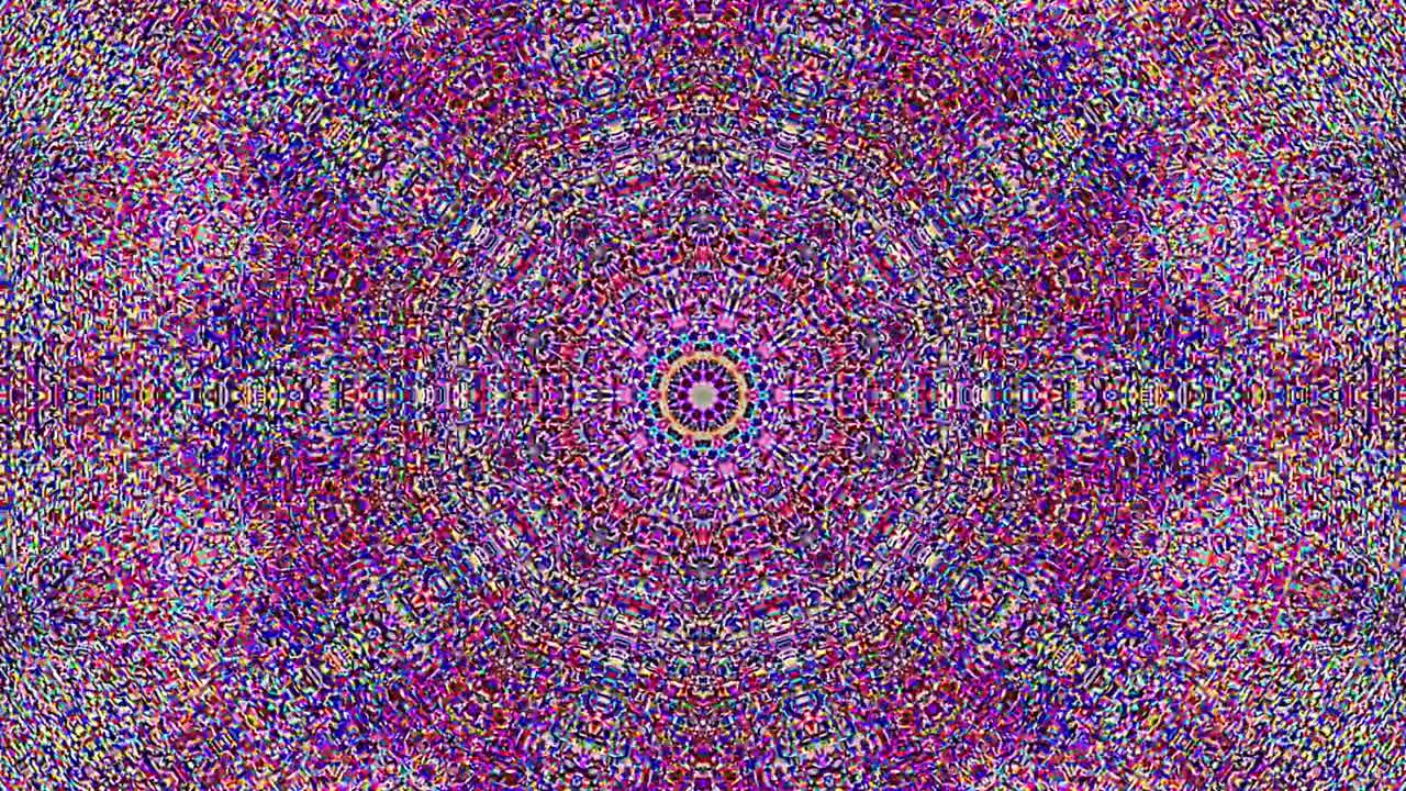 luz abstracta brillante que gobierna el color completo, caleidoscopio, fondo negro