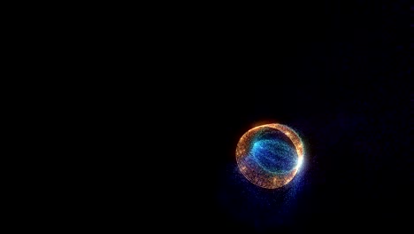 animación de fantasía de polvo brillante y abstracto.