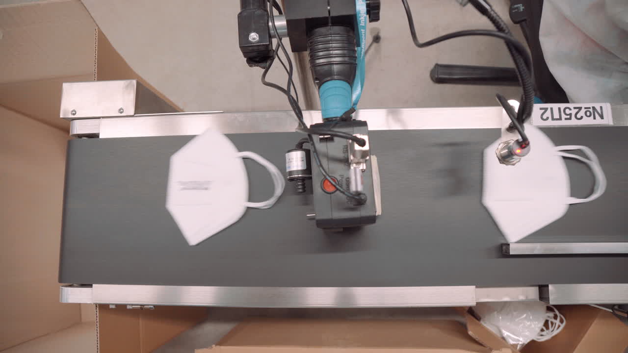 h95 안면 마스크 인쇄용 컨베이어 라인