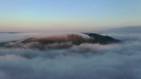 misty mountain landscape