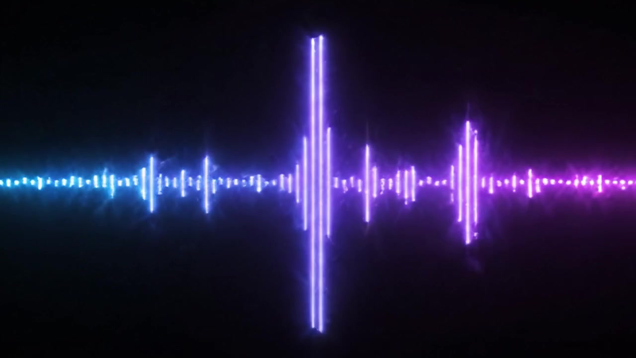 Spectacular Visuals of Sound Waves: A Mesmerizing Transition from Radiant Cyan to Vivid Magenta in Audio Frequency Representations